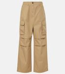 Хлопковые брюки-карго Coperni, бежевый - фото