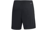 Шорты Men's adidas Solid Color Logo Printing Straight Casual Shorts Black H57504 - фото 2