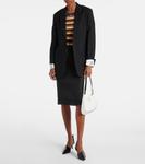 Cleo Маленькая кожаная сумка через плечо Prada, белый - фото 5