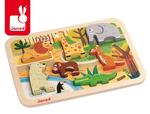 Janod, деревянный пазл 3D Зоопарк - фото