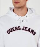 Толстовка мужская Guess Jeans с логотипом бренда, белый - фото 4