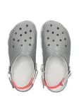 Босоножки сабо с перфорированным ремешком Crocs, серый - фото 3