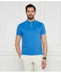 Футболка поло Slim fit Polo Ralph Lauren, синий - фото