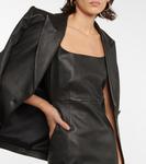 Кожаное мини-платье Ванессы Stouls, Noir - фото 4