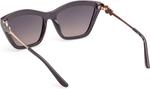 GUESS Cat-Eye Signature Plastic солнцезащитные очки, Grey - фото 3