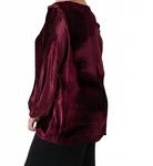 Хаки длинный рукав топ плюс в бордовом EMILY LOVELOCK - фото 3