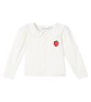 Рубашка Broderie Anglaise из хлопка Mini Rodini, белый - фото