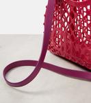 Клетчатая сумка-корзинка Chloé, Fuchsia Rose - фото 6