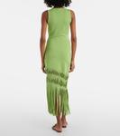 Платье макси с бахромой от Brookes Simkhai, Vine - фото 3