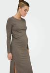 Платье ONLY MATERNITY Shift dress, Chocolate Brown/Brown - фото 4