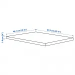 Полка, белая, 50x58 см, KOMPLEMENT IKEA - фото 4