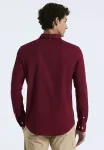 Оксфордская эластичная рубашка Original Penguin, Cabernet - фото 3