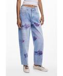 Женские джинсы Balloon Collage Desigual, Medium blue - фото