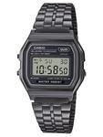 Casio Винтажные цифровые часы, антрацит - фото