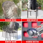 Комплект садовой мебели Green Water: 6 стульев Илизавета, стол с одинарным грилем, 150х90 см, черный - фото 4