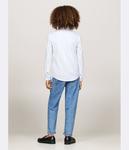 Рубашка детская Tommy Hilfiger из органического хлопка в полоску, синий - фото 3