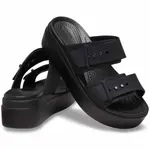 Сандалии женские Crocs Brooklyn Buckle LowWdg, черный - фото 2