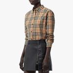 Рубашка женская Burberry, коричневый - фото 4