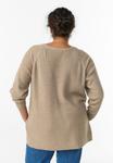 Джемпер Zizzi Jumper, Cobblestone Mel/Mottled Beige - фото 3
