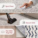 Ковер nuLOOM, 270 x 366 см, Cuellar Chevron Shag, Navy - фото 3