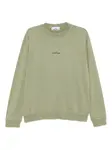 Хлопковый свитер Stone Island, зеленый - фото