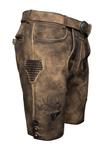 Шорты URGSEE - Leather trousers Maddox, коричневый - фото 3