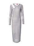 Платье HUGO Dress Nalusia, черный/белый - фото
