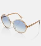 Круглые солнцезащитные очки с логотипом Miu Miu - фото 3