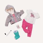 OurGeneration, Комплект одежды для куклы с гипсом - фото