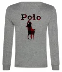 Лонгслив regular fit Polo Ralph Lauren, серый - фото 2