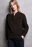 Блуза Street One Studio MIT RÜSCHENDETAILS, Braun/Dark Brown - фото 5