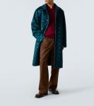 Клетчатое пальто Dries Van Noten, Petrol - фото 2