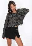 Кардиган myMo ROCKS Cardigan, Black Offwhite/Black - фото