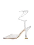 Декорированные туфли Glam Xcurve 100 Stuart Weitzman, белый - фото 4