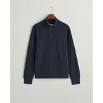 Свитер Gant Sacker Rib Half Zip, синий - фото 3