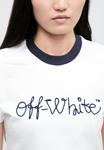 Футболка OFF-WHITE SCRIPT LOGO FITTED FITTED TEE, White/Blue/White - фото 9