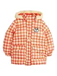 Клетчатая куртка с капюшоном Mini Rodini, красный - фото