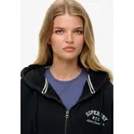 Толстовка Superdry Athletic Essential Oversized full zip, синий - фото 4