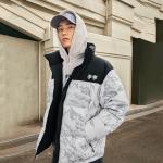 LINING Пуховик унисекс бело-серый горный - фото 6