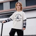 Converse Футболка классический стиль white подростки - фото 6