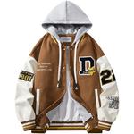 Doraemon Бейсбольная куртка унисекс, Black/Ecru Puffer Jacket - фото 4