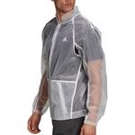 Куртка adidas See Through Varsity Jacket 'White', белый - фото 4