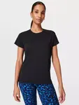 Футболка Sweaty Betty Athlete Seamless Featherweight, черный - фото