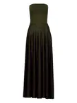 Шелковое платье Alaïa, зеленый - фото