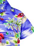 Рубашка King Kameha Flamingos, светло-синий - фото 4