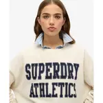 Толстовка Superdry Ath Ess Relaxed Applique, бежевый - фото 5