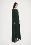 Платье Norma Kamali OPEN BACK SLEEVE WIDE SLIT GOWN, Dark Emerald/Dark Green - фото 4