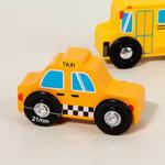 Деревянная игрушка - Машинки и дорожные знаки HABARRI - фото 3