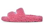 Сандалии furry slides 'pink' Balenciaga, розовый - фото 2