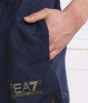 Шорты мужские Ea7 пляжные с логотипом бренда, синий - фото 3